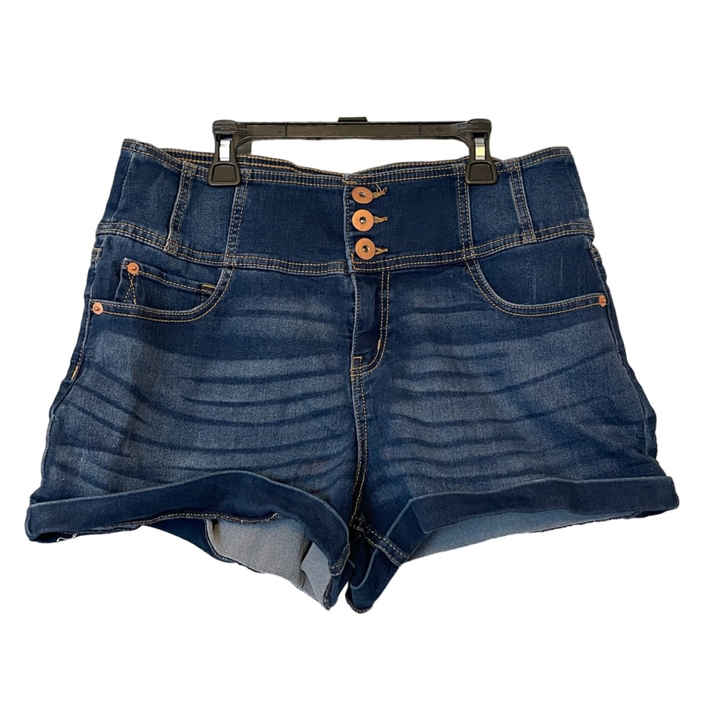 No Boundaries Dark Blue Jeans Short. - Picture 1 of 14